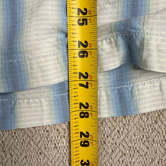 Tommy Bahama Silk Button‎ Up Shirt Striped Short Sleeve Casual Size M - Picture 5 of 7